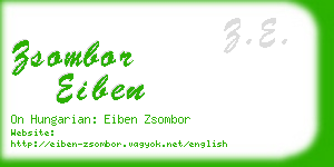 zsombor eiben business card